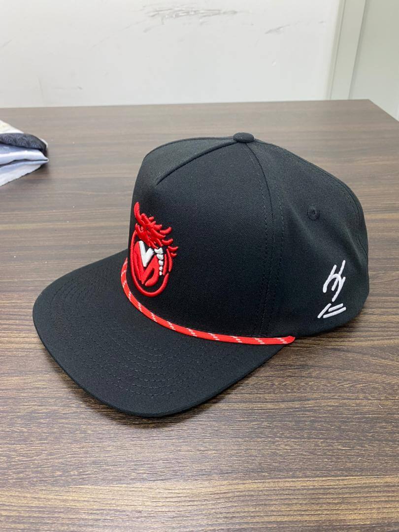 VONN MARC Black hat WITH RED & White logo Adjustable belt…. $40.00 per hat