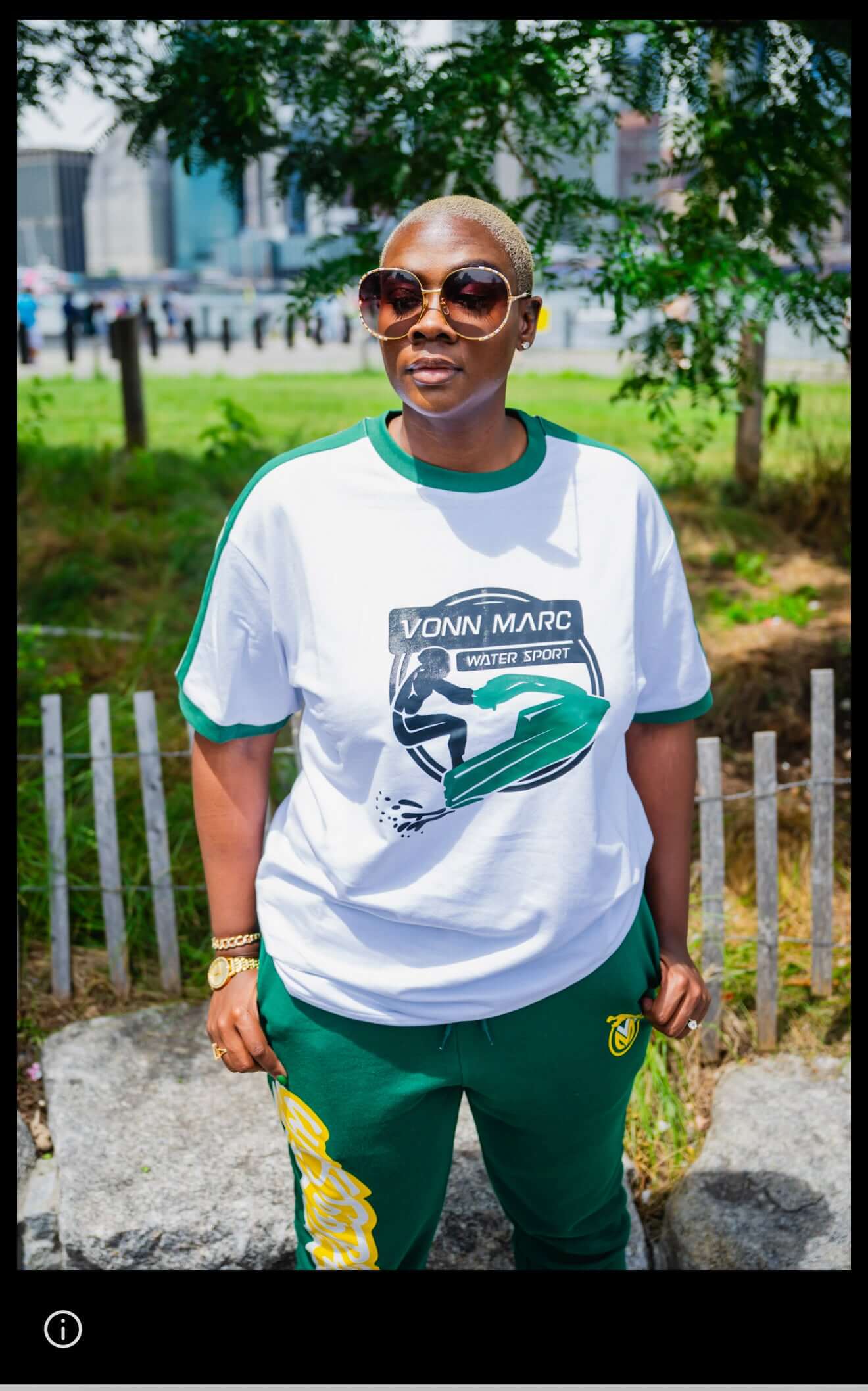 VONN MARC Forest Green Jet Ski T- Shirts
