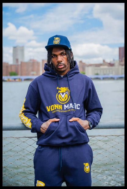 Navy blue 100% cotton ,VONN MARC Sweat suit
