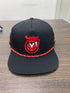 VONN MARC Black hat WITH RED & White logo Adjustable belt…. $40.00 per hat 