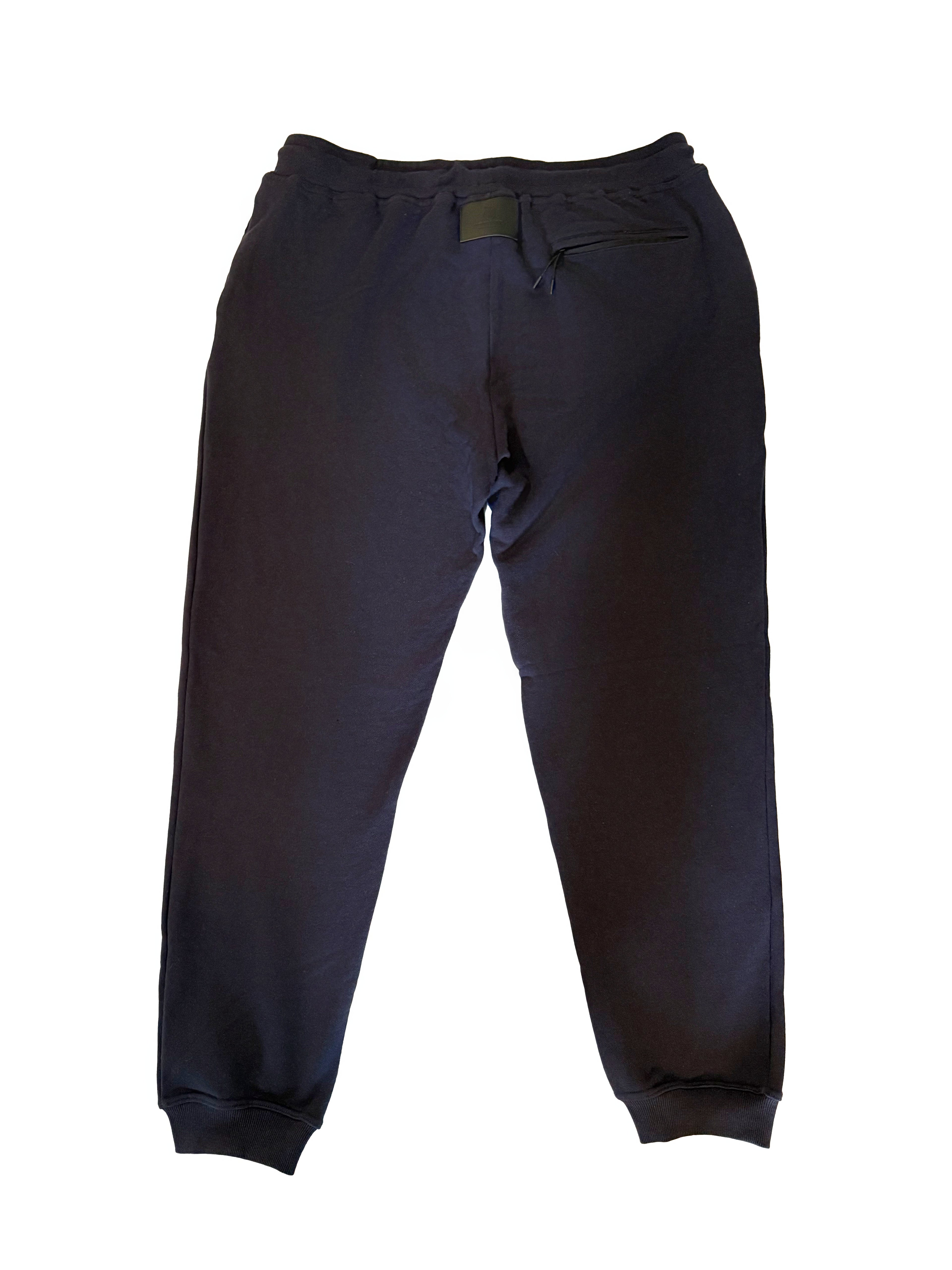 Black Hawk 100 cotton VONN MARC Sweat suit Small-4xl black jogger pants front view