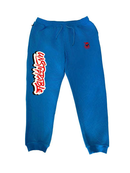 Blue Chip 100% cotton VONN MARC Sweat suit in vibrant blue with &